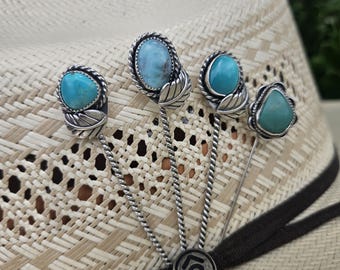Cowboy Hat Pins - Sterling Silver
