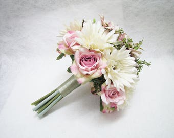 daisy bridal bouquet etsy