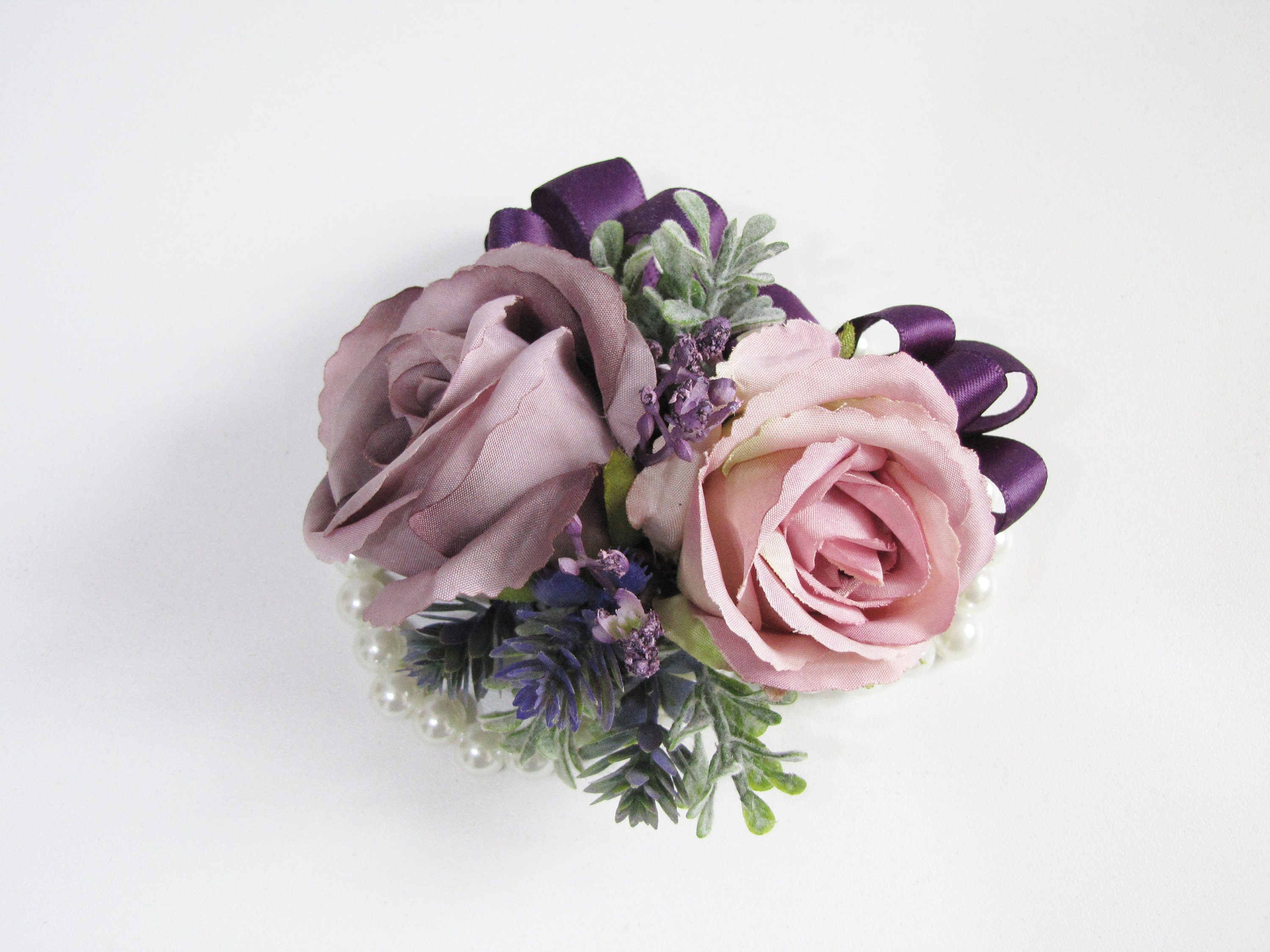 blush pink rose wedding corsage artificial flower corsage Wedding corsage pearl wrist corsage bridesmaid corsage