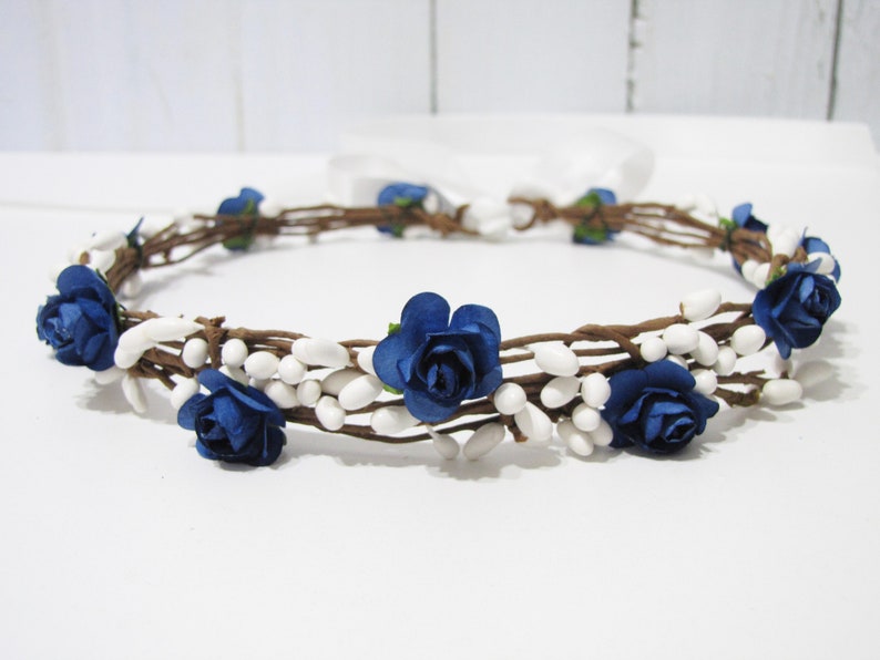 Couronne Fleur Cheveux BUENTYA Réglable - Mariage, Plage, Fête (Rose)