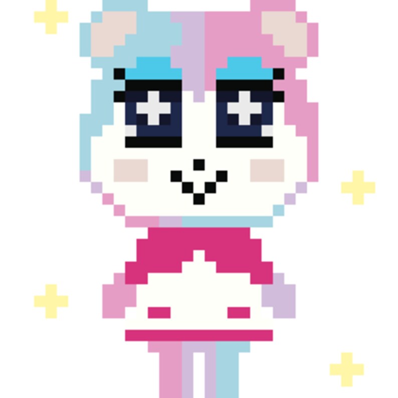 Judy AC Cross Stitch / Perler Bead Pattern - Etsy