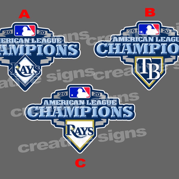 Tampa Bay Rays American League Champions Decal car tattoo sticker vinyl  FREE Shipping