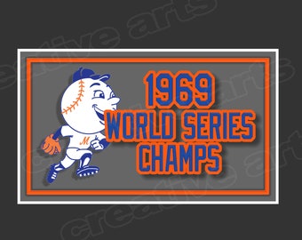 NY Mets 1969 World Series Champs Vinyl Decal