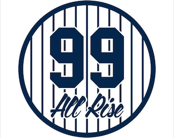 Aaron Judge Vinyl Sticker, Weatherproof Baseball Decal for Yankees Fans, Sports Collectors Gift, Laptop Water Bottle or Car Window Sticker