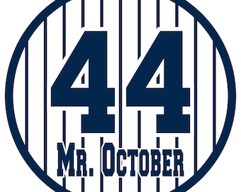 Reggie Jackson Yankees Vinyl Decal: Mr. October #44
