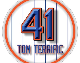 Tom Seaver METS Decal: Tom Terrific #41 Vinyl Sticker