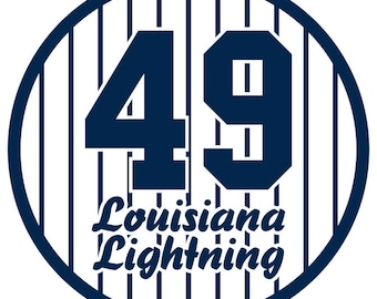 Ron Guidry Yankees Decal: Louisiana Lightning #49 Vinyl Sticker