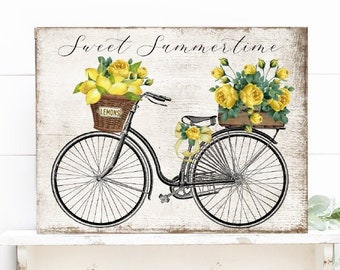 Cottagecore Kitchen Painting Yellow Roses Vintage Print,  PRINTED AND SHIPPED