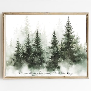 Winter Tree Oil Printing Print