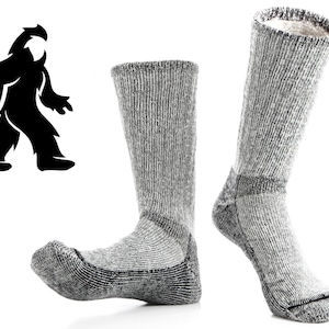 Alpaca & Merino Wool Boot Socks, Soft Comfy Hiking Sock for Men, Women, The Mountaineer, Moisture Wicking, Insulated Terry Loop Cushion