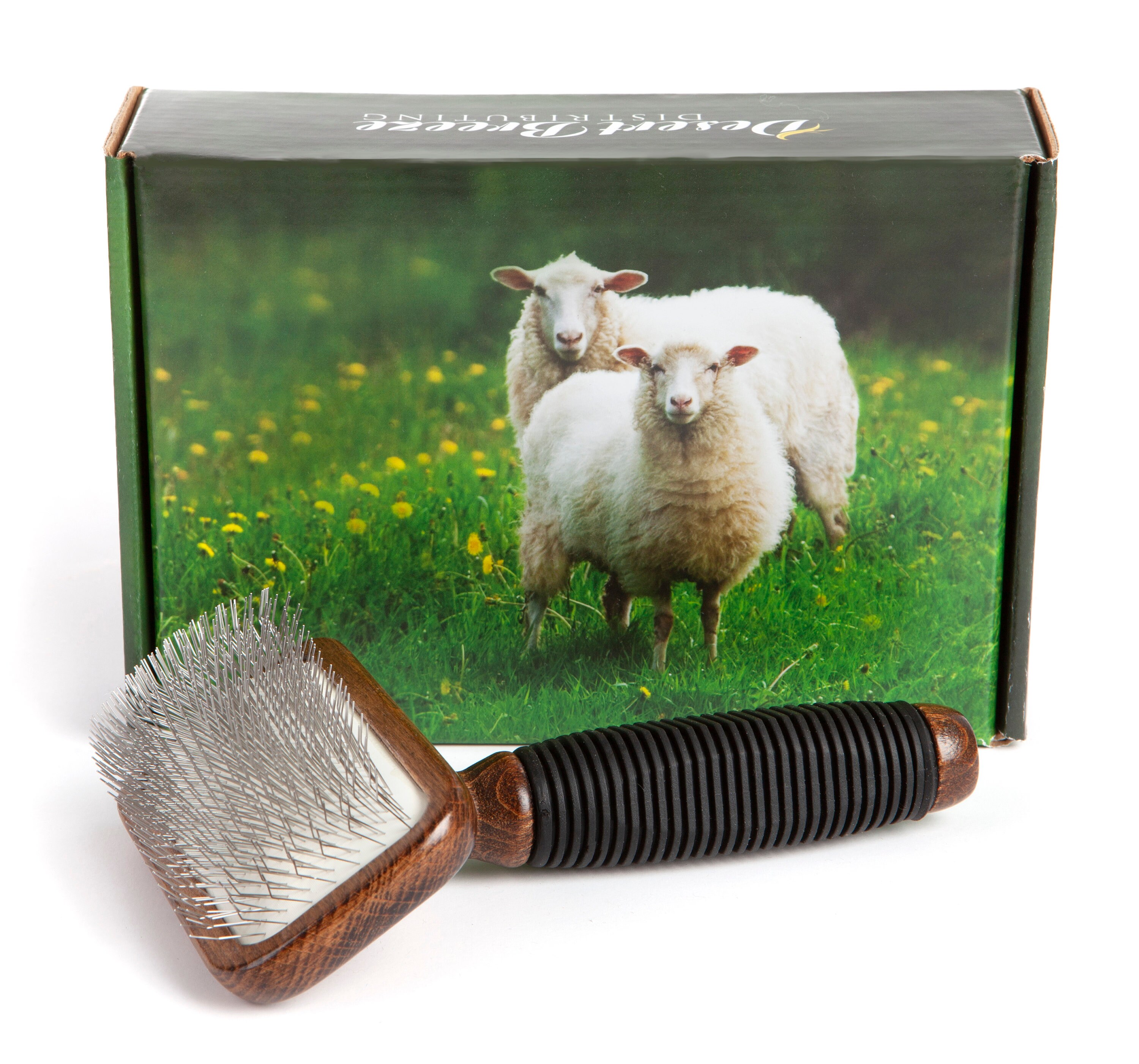 Sheepskin Brush  wire-bristled brush for sheepskin rug care