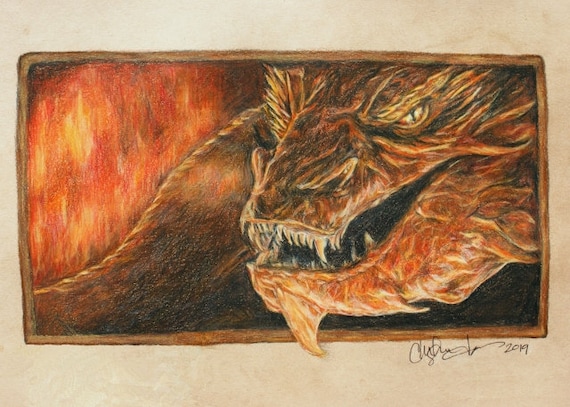 Smaug, the Dragon in the Hobbit