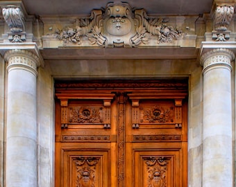 Paris Door Photography Print: Elegant French Architecture