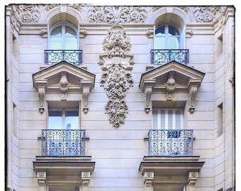 Paris Architecture Print: Parisian Windows Fine Art Photography