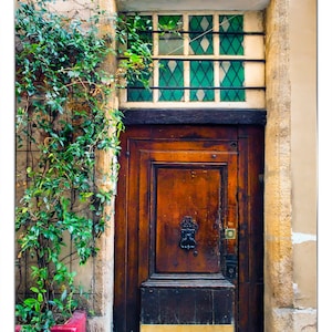 Paris Door Photography: Vintage Parisian Architecture Print