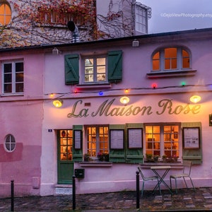 Le Maison Rose Montmartre Paris Photography Print