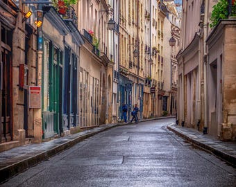 Rue de Bievre Paris Photography Print, French Wall Art