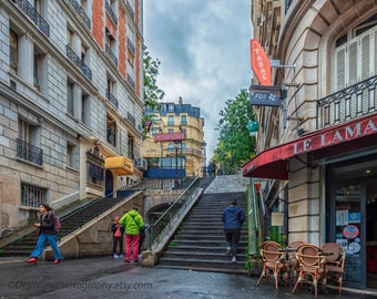 Lamarck-Caulaincourt Metro, Montmartre Paris, Paris Home Decor, Paris Photography, Paris Wall Art, Montmartre Photo, Paris Photo Art