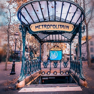 U-Bahn-Haltestelle Abbesses Jugendstil Druck: Paris Photography
