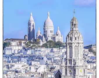 Basilique du Sacre-Coeur, Wall Art, Montmartre Wall Art, Paris Photography, Paris Home Decor, Paris Art Prints, Paris Travel Prints,