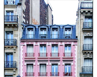 Paris Pink Windows, French Home Decor, French Architecture, Paris Bedroom Decor, Paris Pictures, Paris Photography, Paris Room Decor,