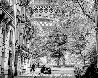 Impression Tour Eiffel, décoration Tour Eiffel, art mural Paris, photos de Paris en noir et blanc, Tour Eiffel noir et blanc, photos d'art de Paris
