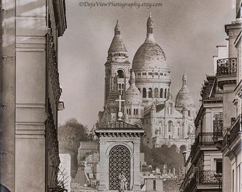 Vintage Paris Art Print, Paris Photography, Sacré-Coeur Paris, Paris Wall Art, Paris Decor, Paris Photo, Paris Room Decor, Paris Home Decor