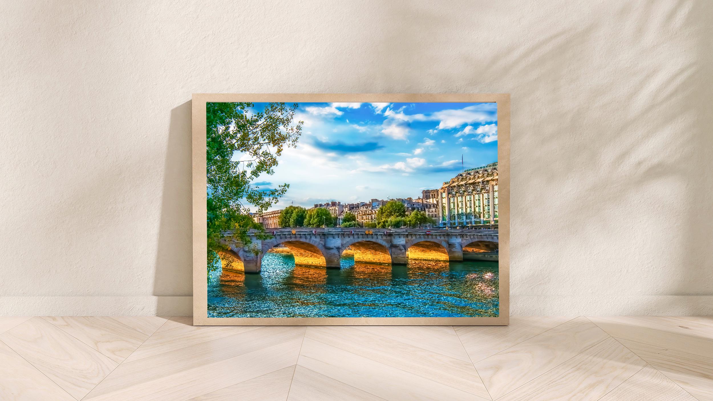 ポンヌフ橋、パリの写真: セーヌ川アートプリント - Etsy 日本