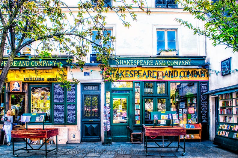 Shakespeare and Company Bookstore, Paris Photography Print image 1