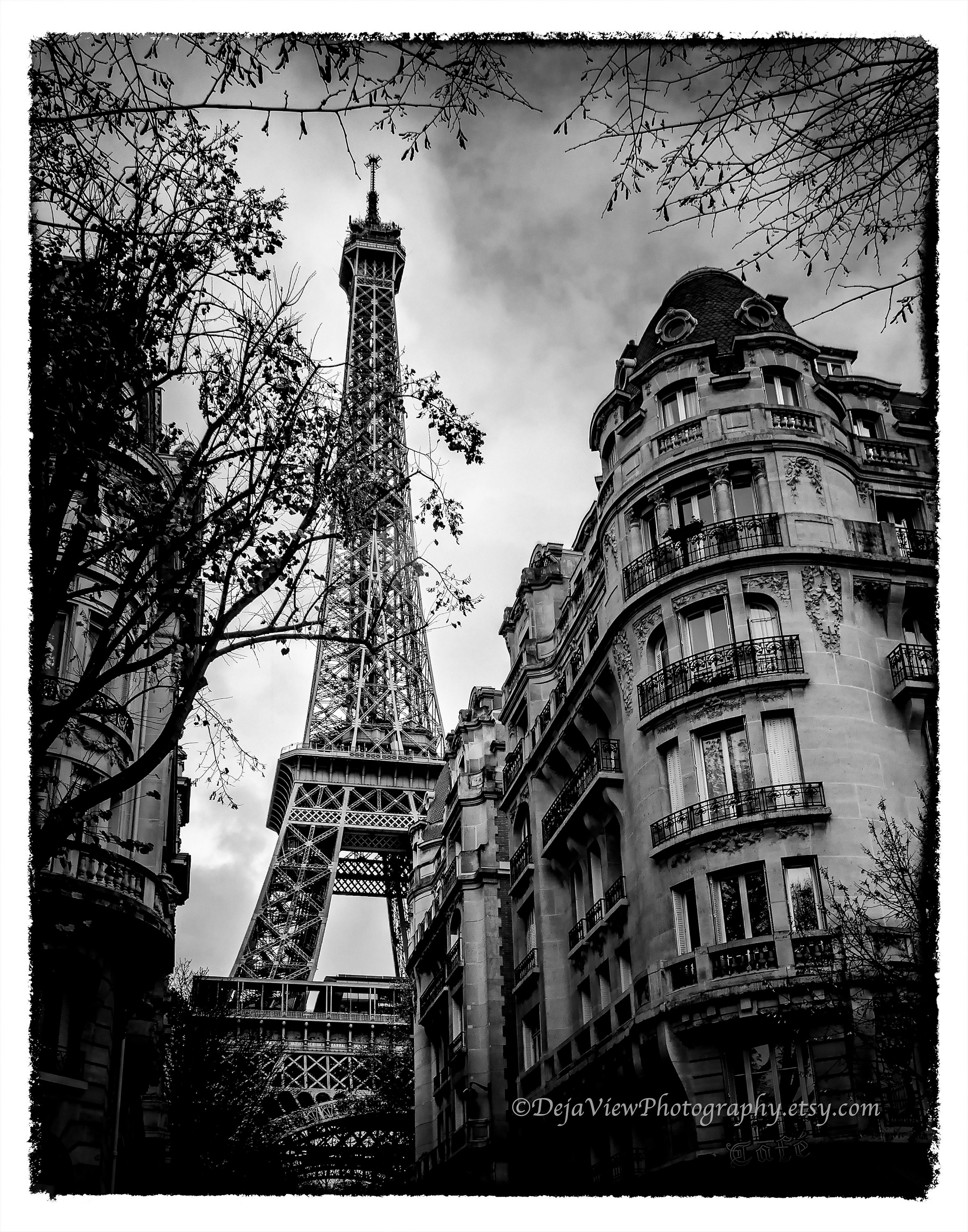 Visario Stampa Su Tela XXL 120x80 Cm | Torre Eiffel Parigi | Telaio In Legno | Pronta Da Appendere