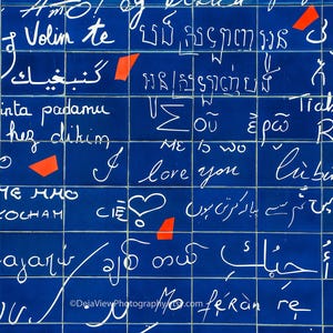 Wall of Love, Mur des Je T&#39;aime, Montmartre Art Print, Paris Photography, Paris Photo, Travel Photography, Love Mural, Paris Home Decor