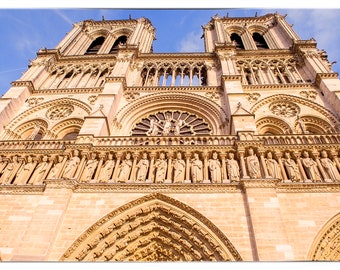 Impresión fotográfica de Notre Dame de París: arquitectura francesa, decoración del hogar