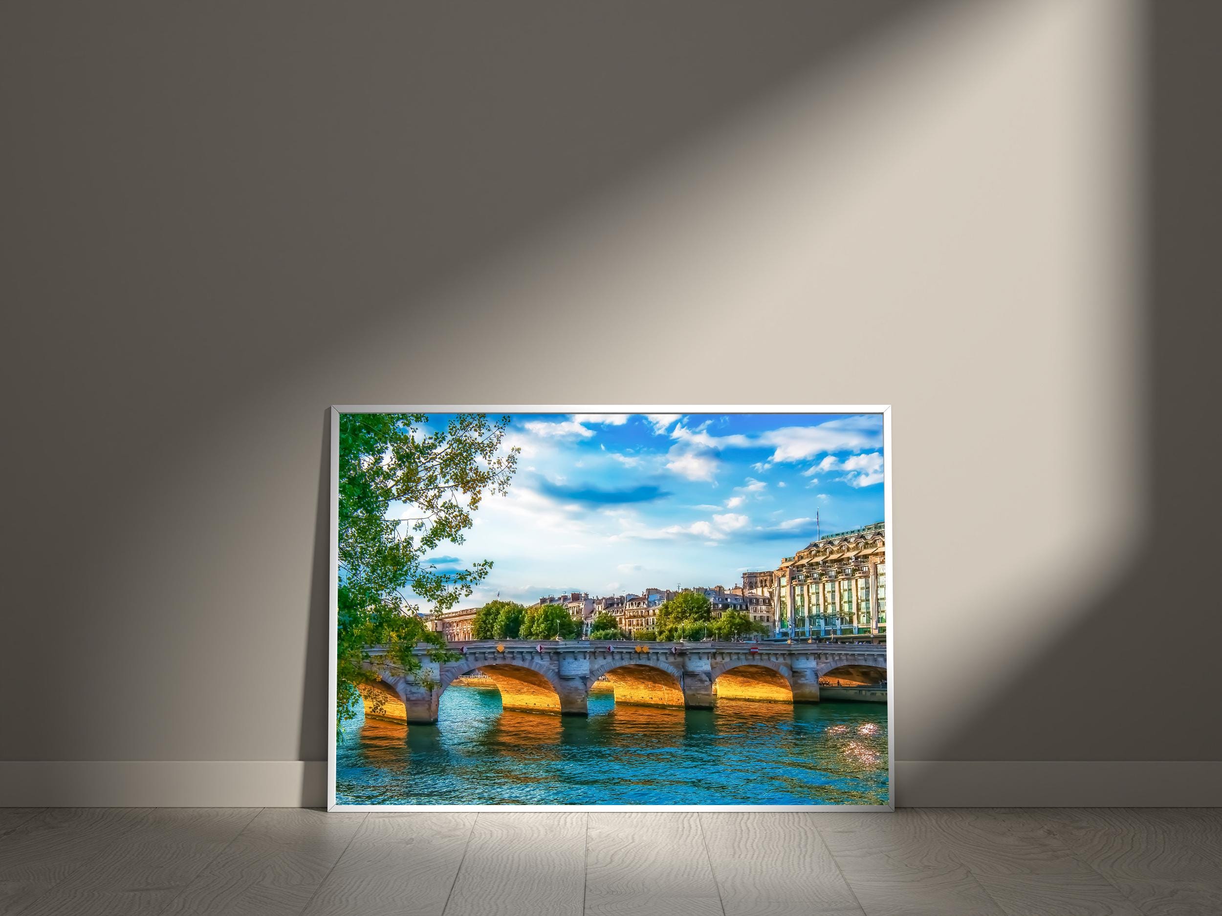 ポンヌフ橋、パリの写真: セーヌ川アートプリント - Etsy 日本