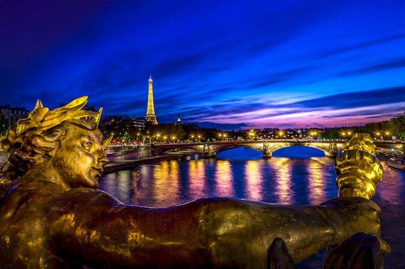 Paris Wall Art, Paris Photography, Paris Home Decor, Paris Photo, Pont Alexandre III, ponts de Paris, photos de Paris image 1