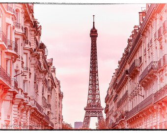 Paris Pink Decor, Paris Wall Art, Eiffel Tower Pictures, Paris Wall Decor, Paris photography, Pictures of Paris, Paris Photograph, Pink Sky