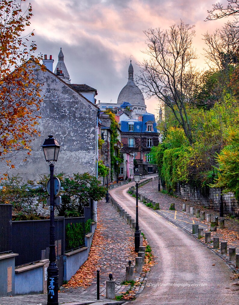 Rue De L’abreuvoir, Paris Sunrise, Paris Wall Art, Pictures of Paris