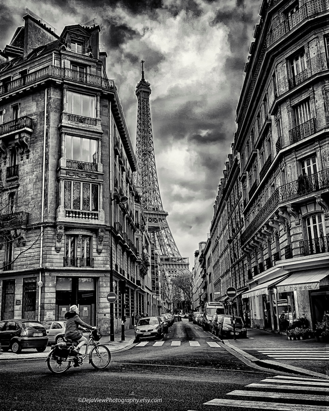 Paris France Black and White Photography Print Set Paris Etsy