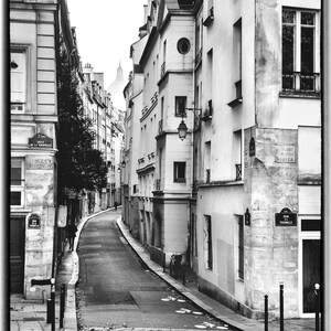 Romantic Paris Street, Paris Wall Art, Paris Home Decor, Paris Photography, Paris Black and White, Paris Room Decor, Paris Print, Paris Art image 3