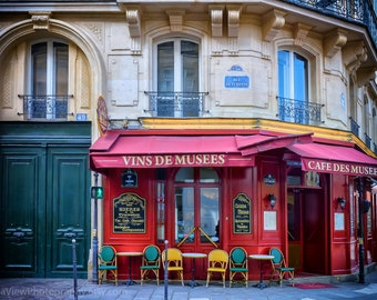 Paris Sidewalk Cafe, Paris Cafe Culture, Cafe Photo, Paris Photography, Paris Art Print, Paris Photo, Bistro Chairs, Paris Café Art,