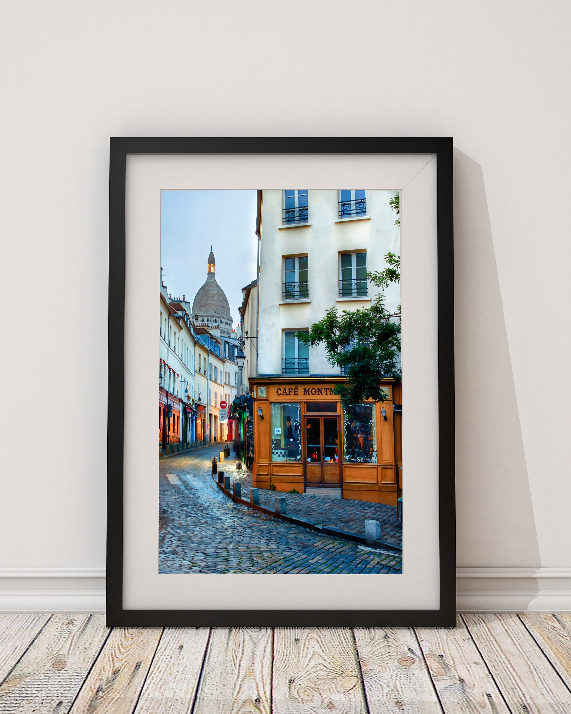Paris Wall Art, Paris Home Decor, Kitchen Wall Art, Cafe Montmartre