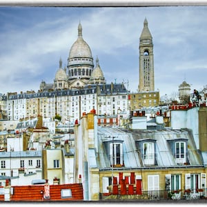 The Sacré-Coeur Paris, Rooftops of Paris, Wall Art, Paris Wall Art, Montmartre Wall Art, Montmartre Print, Paris Home Decor, Paris Pictures