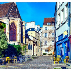 Rue des Barres, Le Marais, Wall Art, Paris Bedroom Decor, Paris Wall Art, Paris Blue Decor, Paris Art Prints, Paris Photography, Paris Print