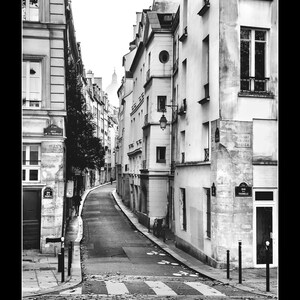 Romantic Paris Street, Paris Wall Art, Paris Home Decor, Paris Photography, Paris Black and White, Paris Room Decor, Paris Print, Paris Art image 4