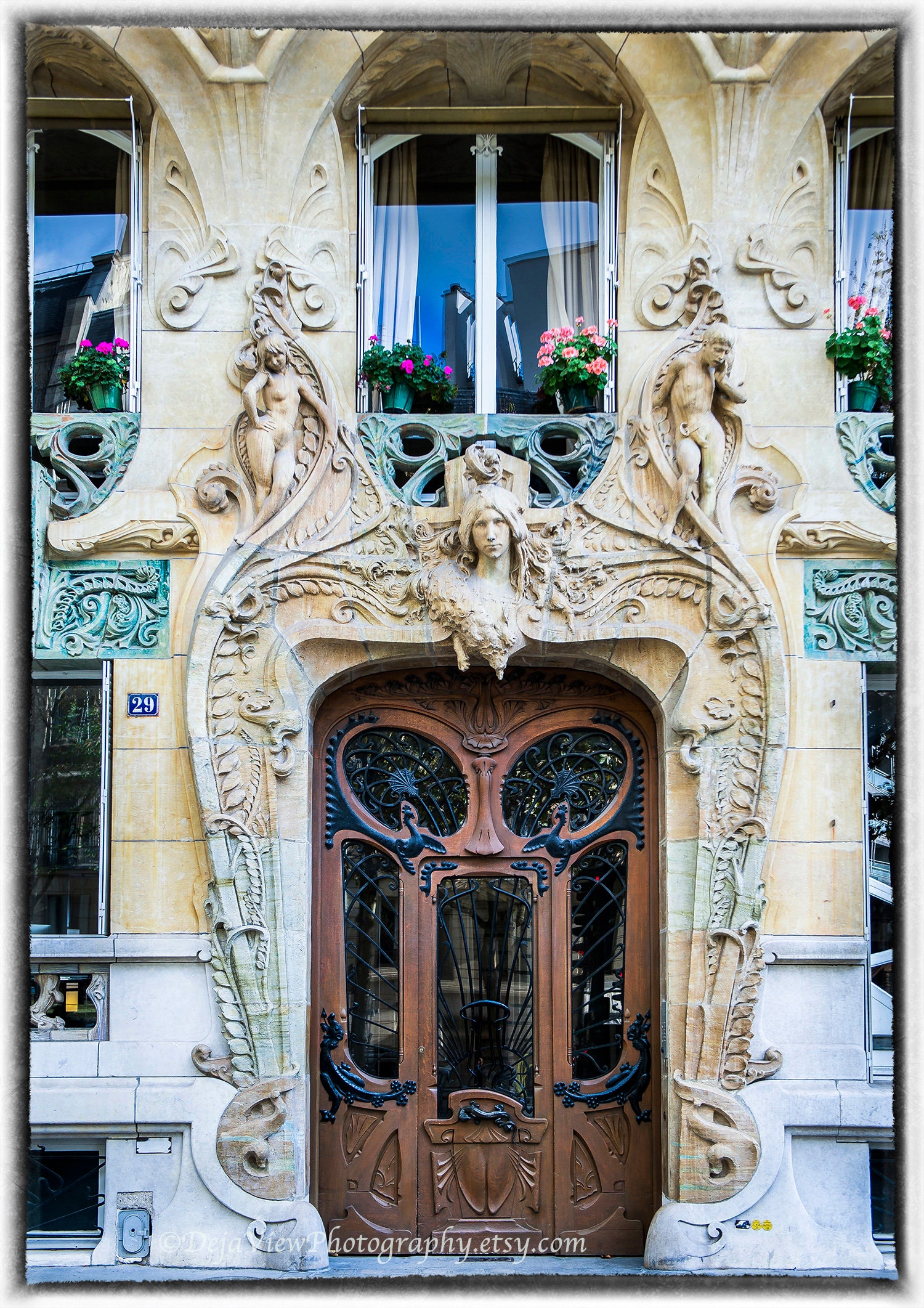 Art Nouveau Paris Door Photography Print - Avenue Rapp - Etsy