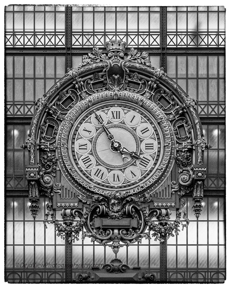 Musée D'orsay Clock Paris Clock Paris Art Print Paris Etsy
