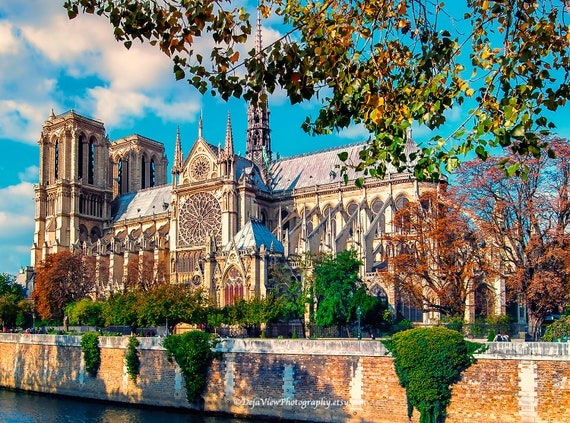 Notre Dame De Paris Pictures Notre Dame Cathedral French Etsy
