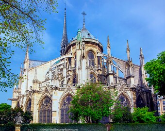 Notre Dame Paris Wall Art, Notre Dame Cathedral, Art Print, Paris Photography, Paris Home Decor, Paris Pictures, Paris Modern Art,