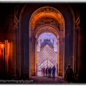 Louvre Glass Pyramid Photography: Paris Architecture Print