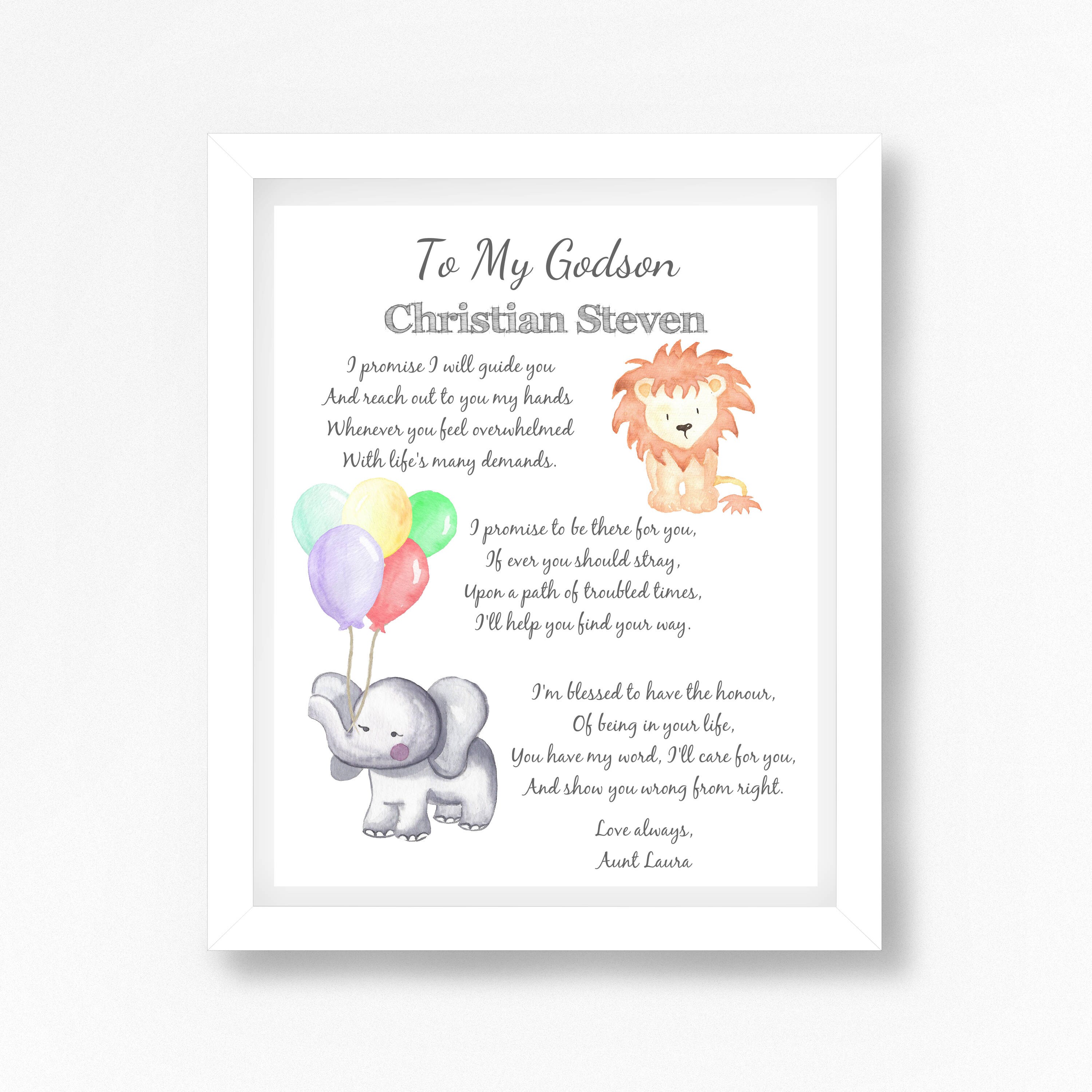 Gift for Godson Christening Gift Naming Ceremony Gift Etsy