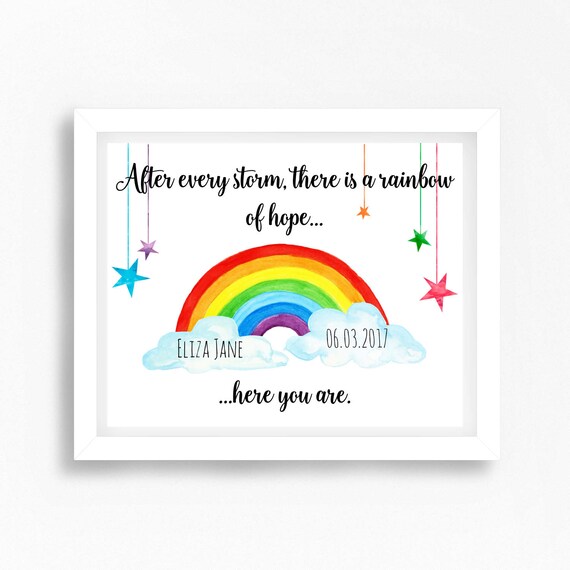 Cadeau De Bebe Darc En Ciel Apres Chaque Tempete Il Y A Un Etsy Cadeau De Bebe Darc En Ciel Apres Chaque Tempete Il Y A Un Etsy